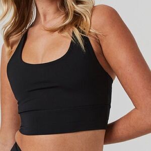 Silvadur second skin Black Sports Bra size small NWT